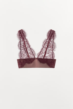 Dreieckiges Spitzen-Bralette