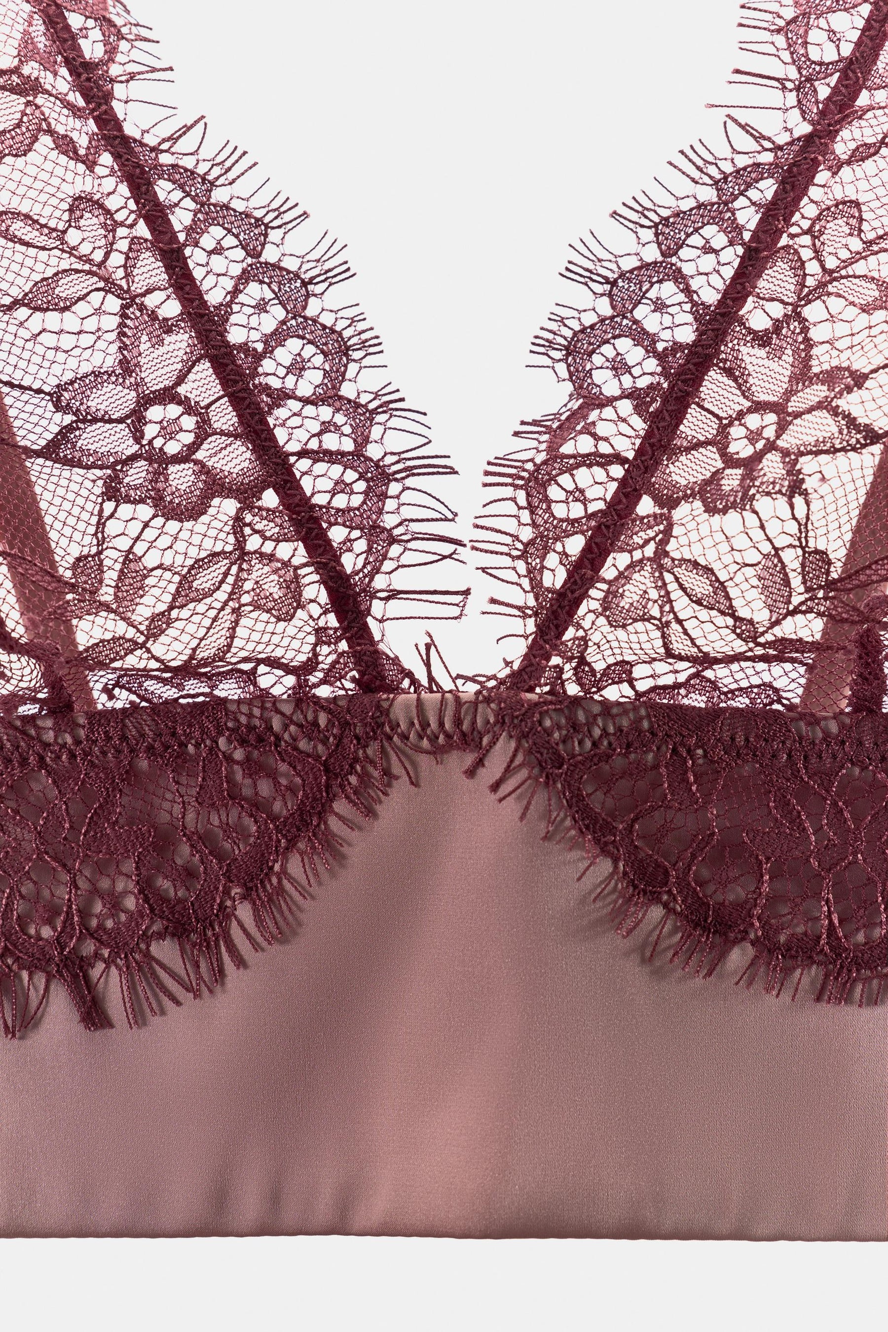 Dreieckiges Spitzen-Bralette