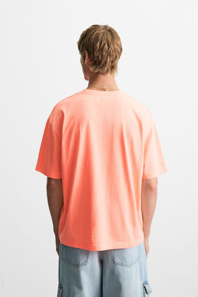 EMBROIDERED SLOGAN T-SHIRT - Image 3