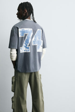 WASHED PRINT T-SHIRT - Image 5