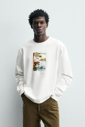 BEAR PRINT T-SHIRT - Image 2