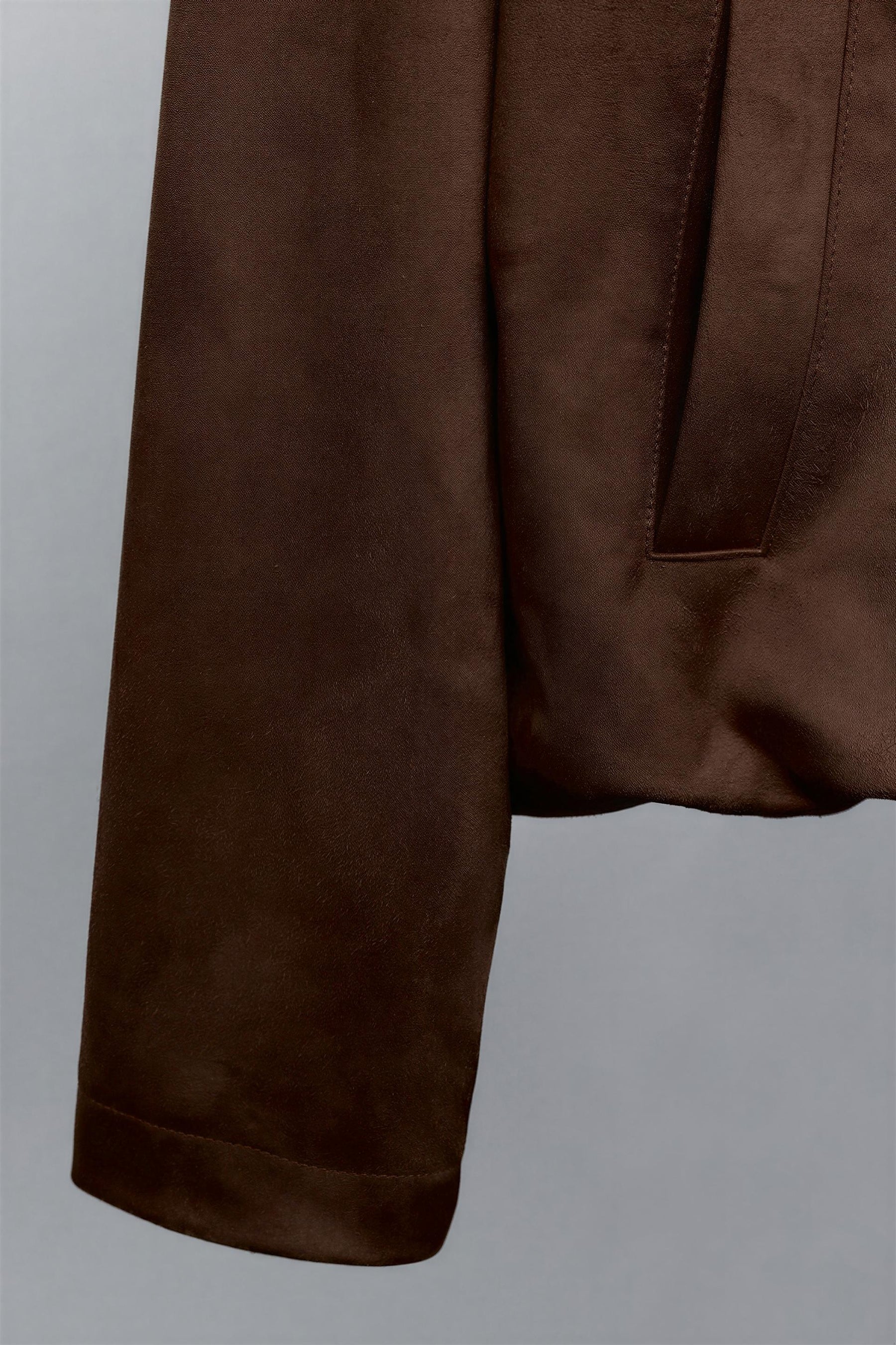 FAUX SUEDE BOMBER JACKET - Image 5