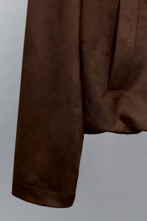 FAUX SUEDE BOMBER JACKET - Image 5