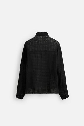 JACQUARD LINEN/COTTON SHIRT - Image 8