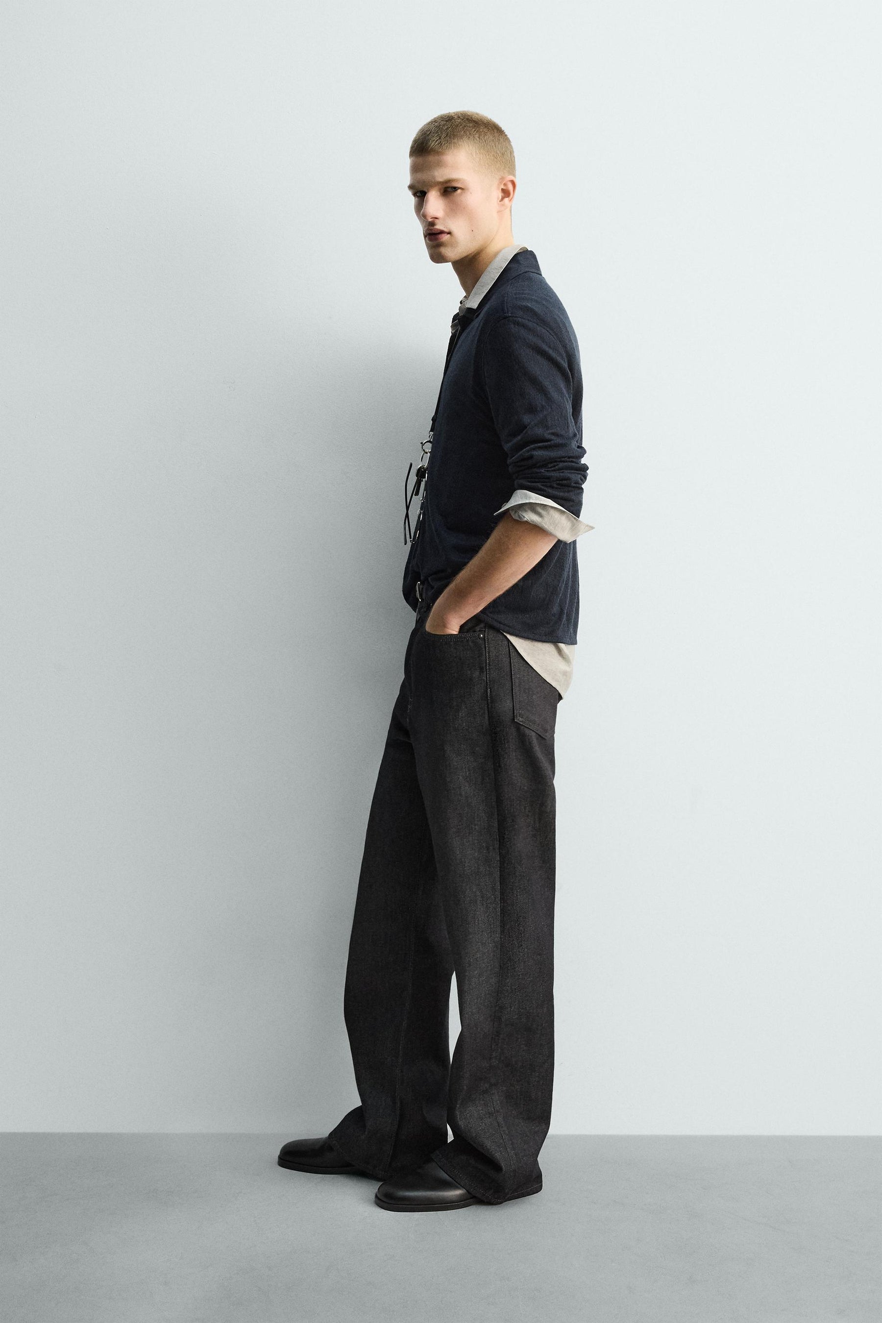 Polohemd aus strukturiertem Strick