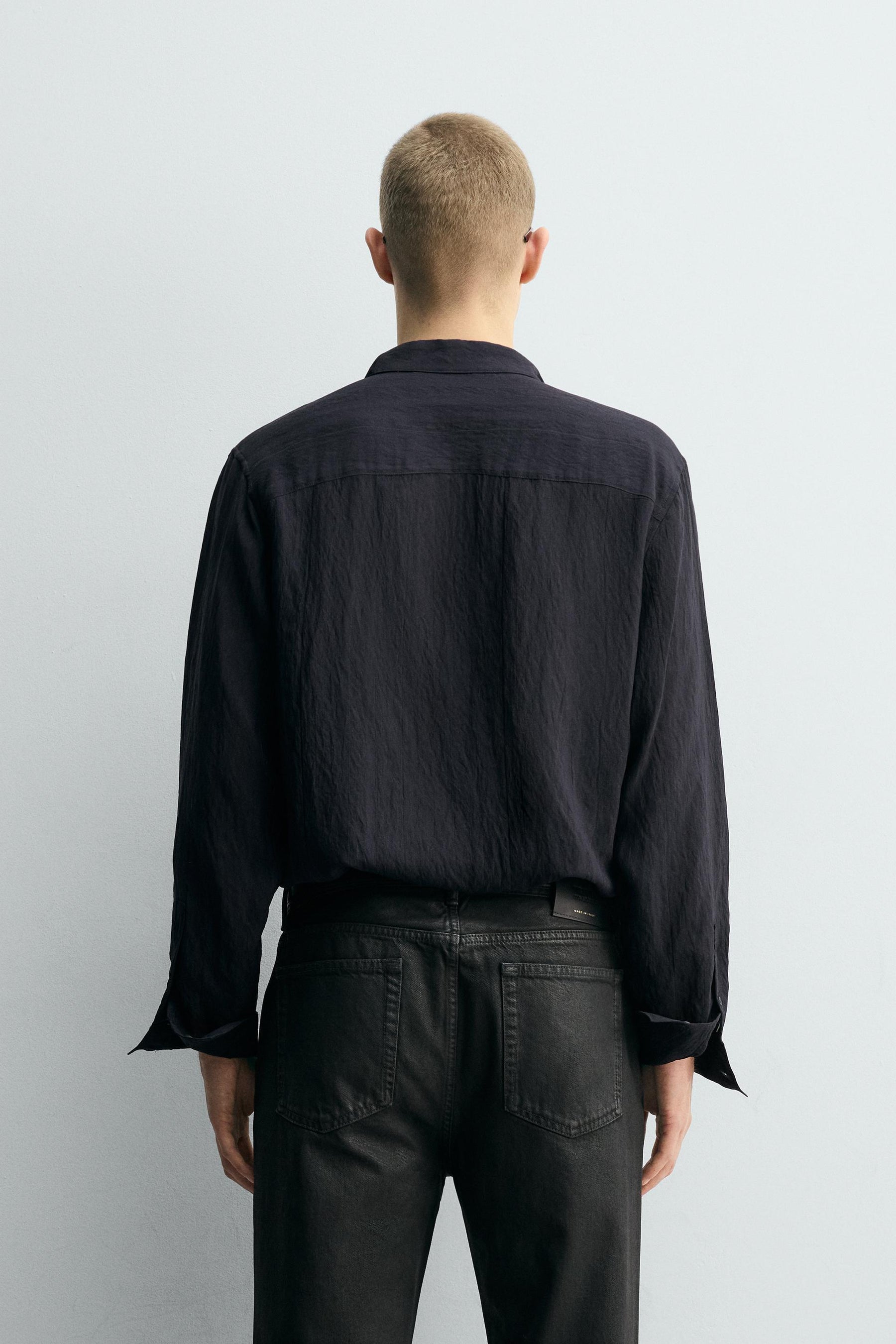 FLOWING SHIRT WITH TIED DETAIL - Image 3