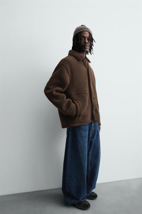 FAUX SHEARLING OVERSHIRT - Image 6