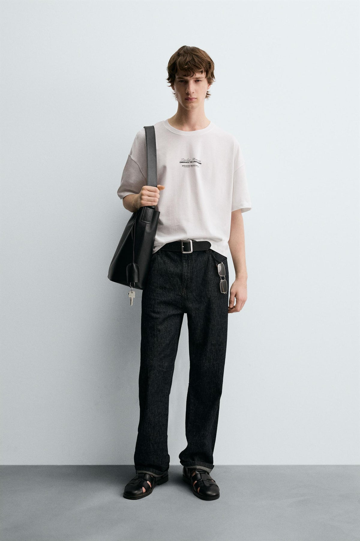 PALM TREE PRINT T-SHIRT - Image 1