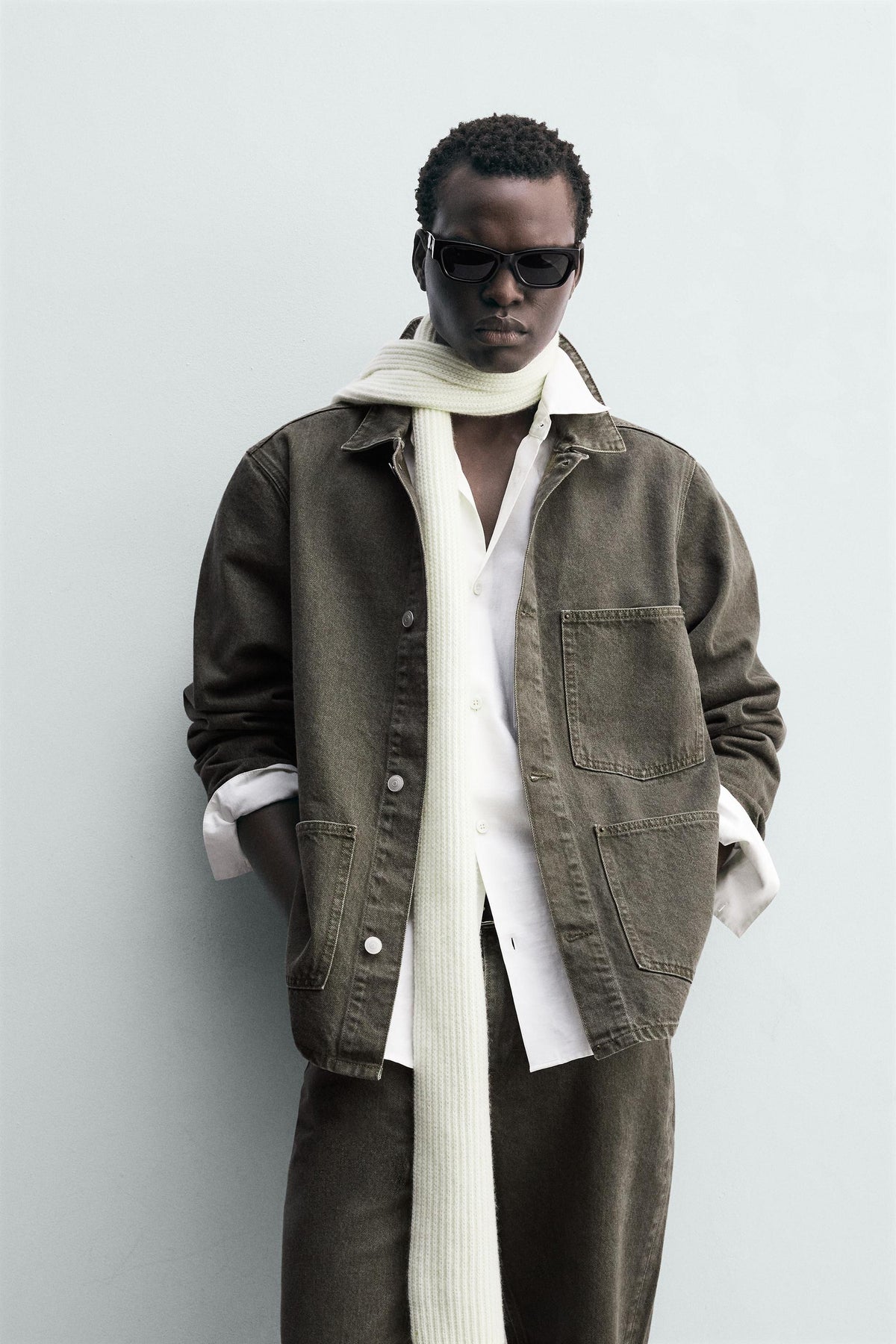 DENIM JACKET WITH POCKETS - Image 2