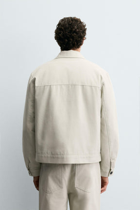 QUILTED OVERSHIRT WITH POCKETS - Image 3