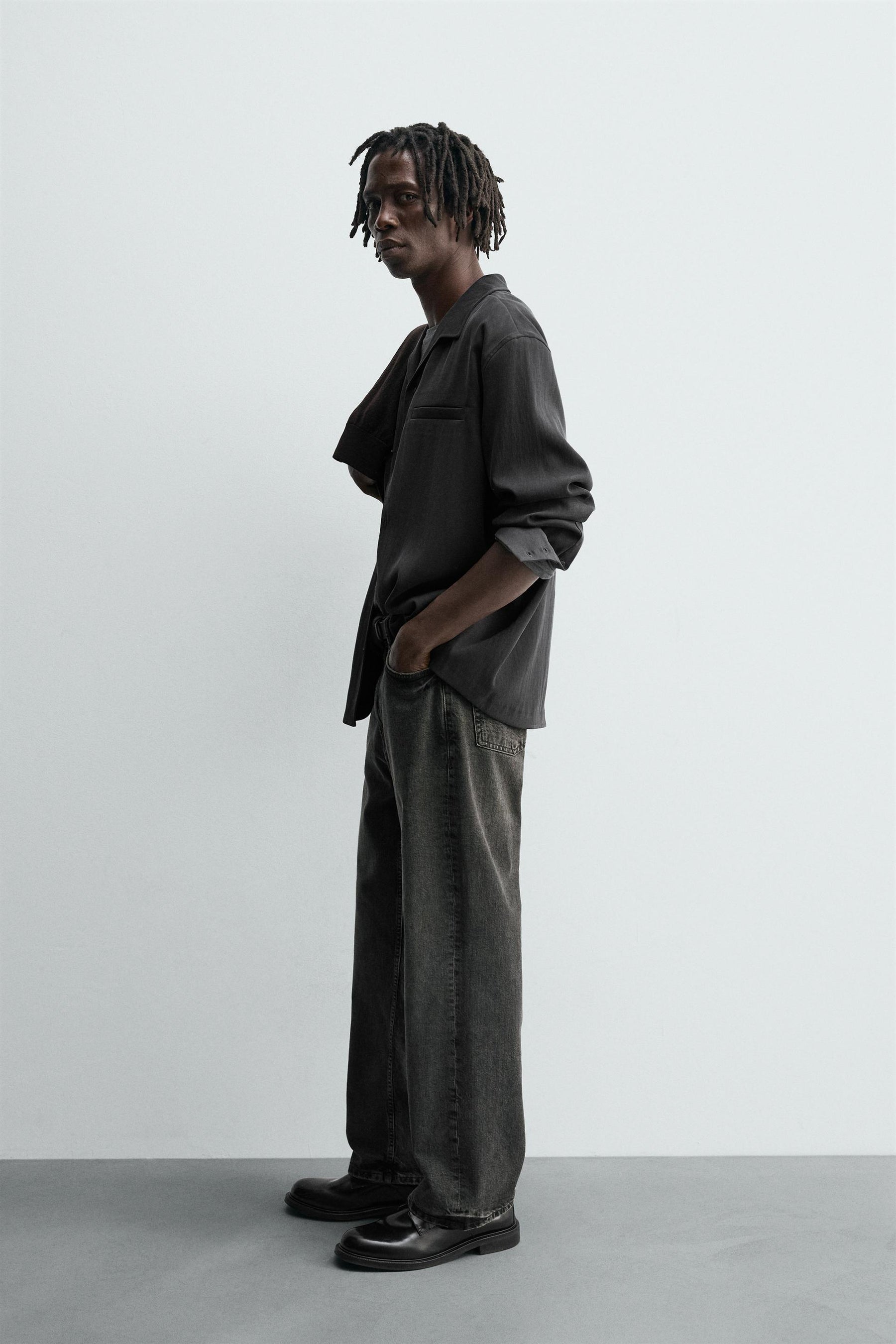 WASHED FLOWING SHIRT - Image 4