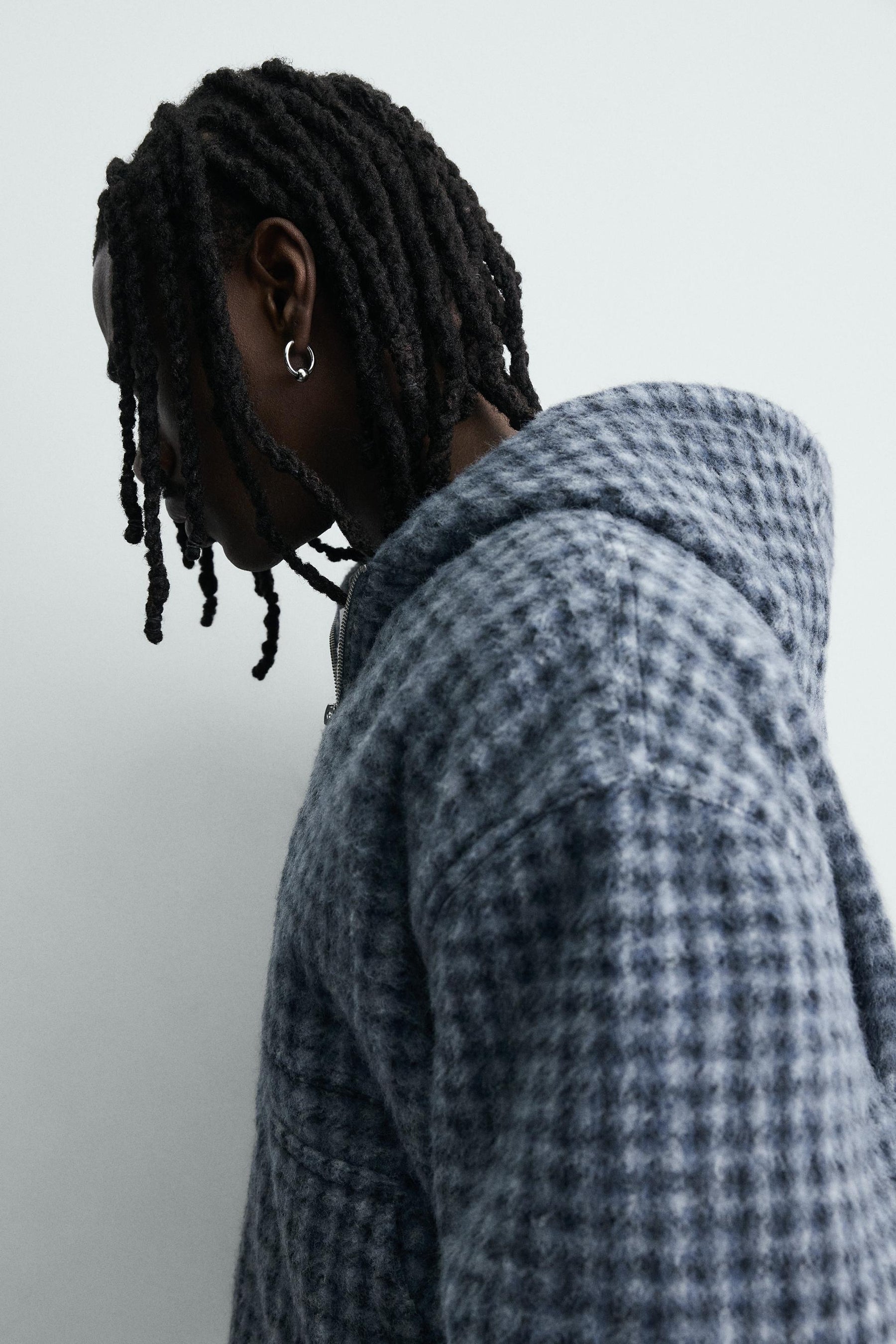 Kapuzenhemd mit Karomuster