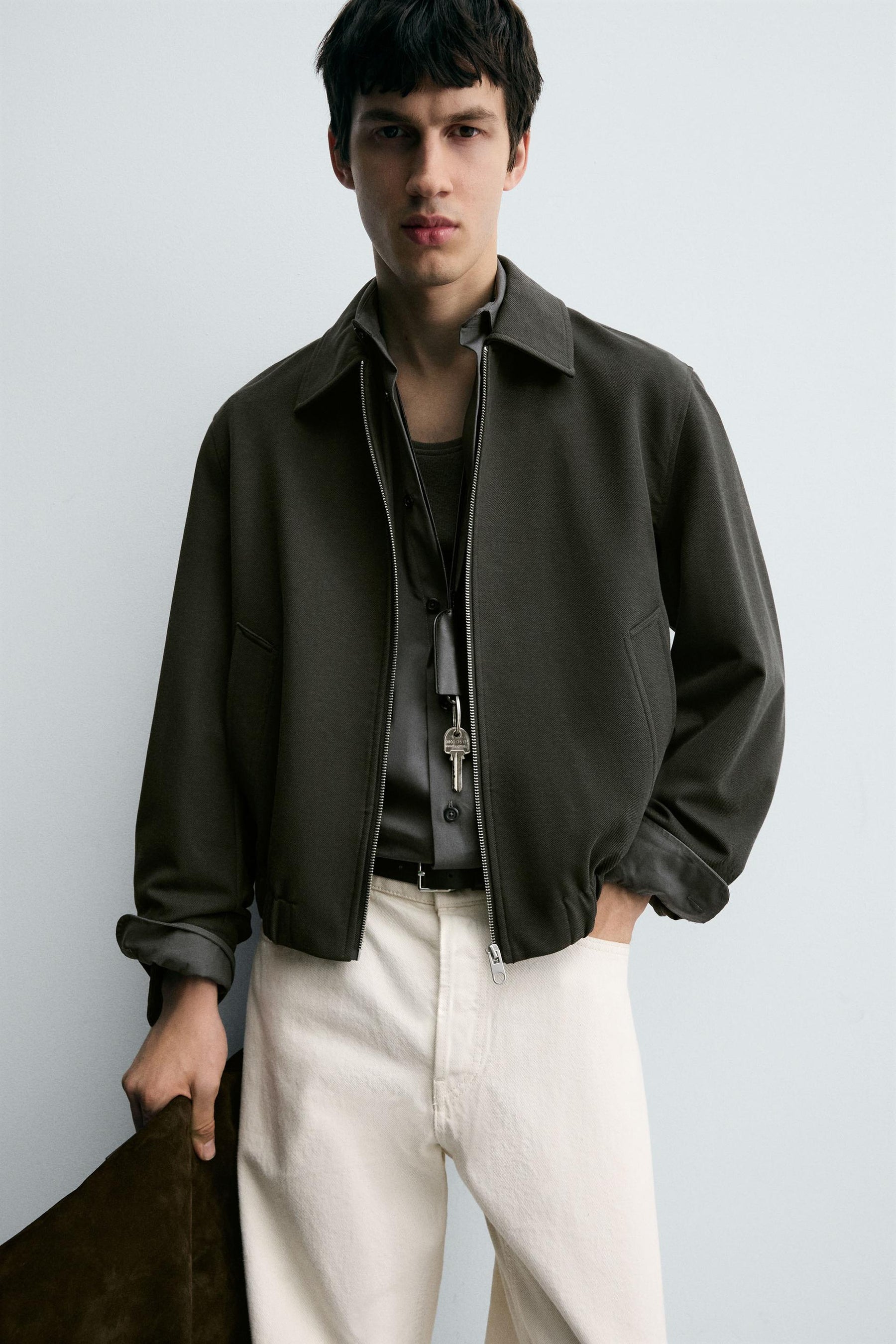 TEXTURED TWILL JACKET - Image 5