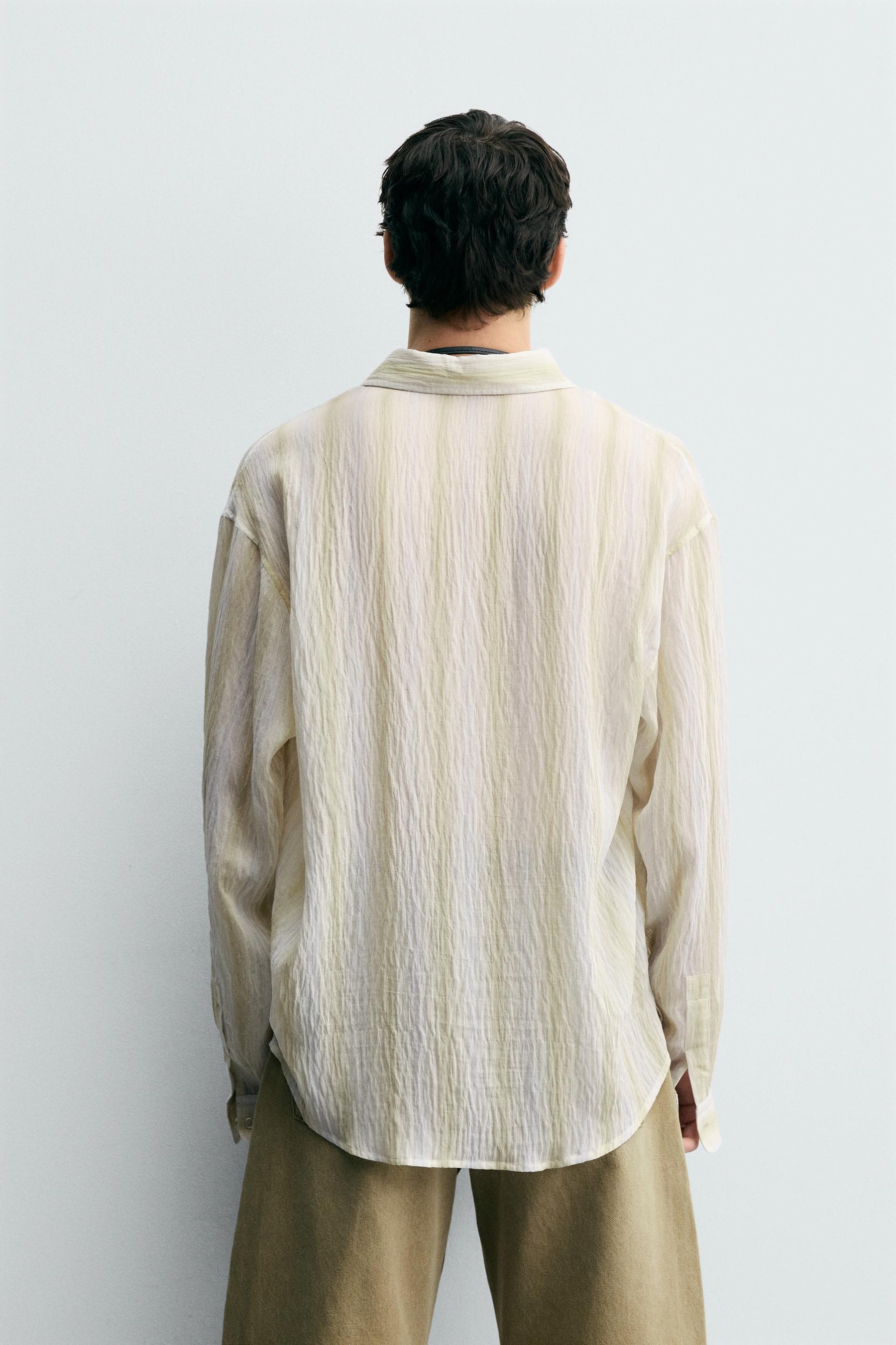 STRIPED FLOWING SHIRT - Image 3