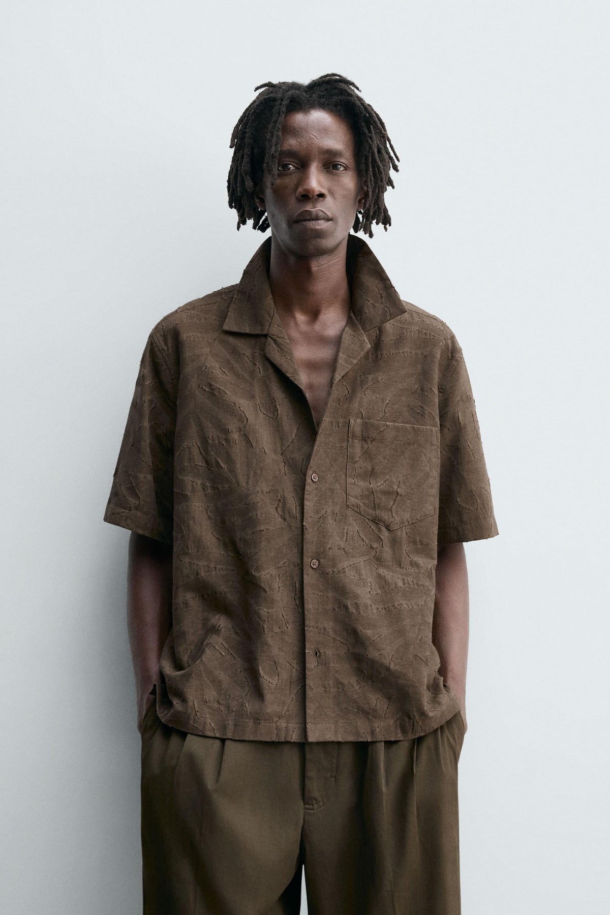 FLORAL JACQUARD SHIRT - Image 2