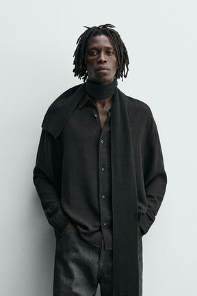 VISCOSE/COTTON TEXTURED SHIRT - Image 2