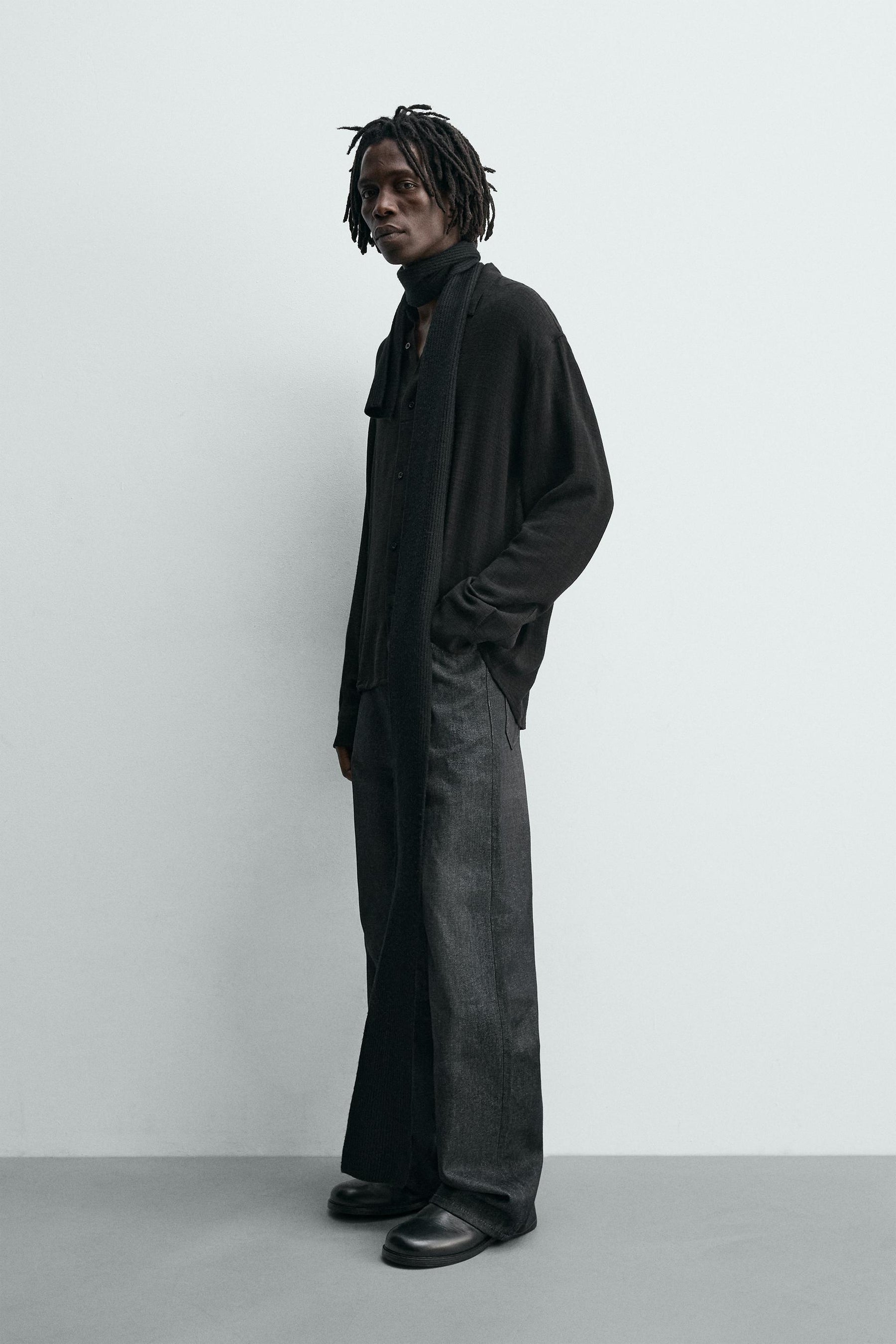 VISCOSE/COTTON TEXTURED SHIRT - Image 4