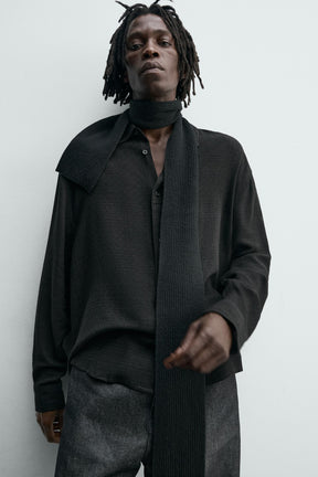 VISCOSE/COTTON TEXTURED SHIRT - Image 5