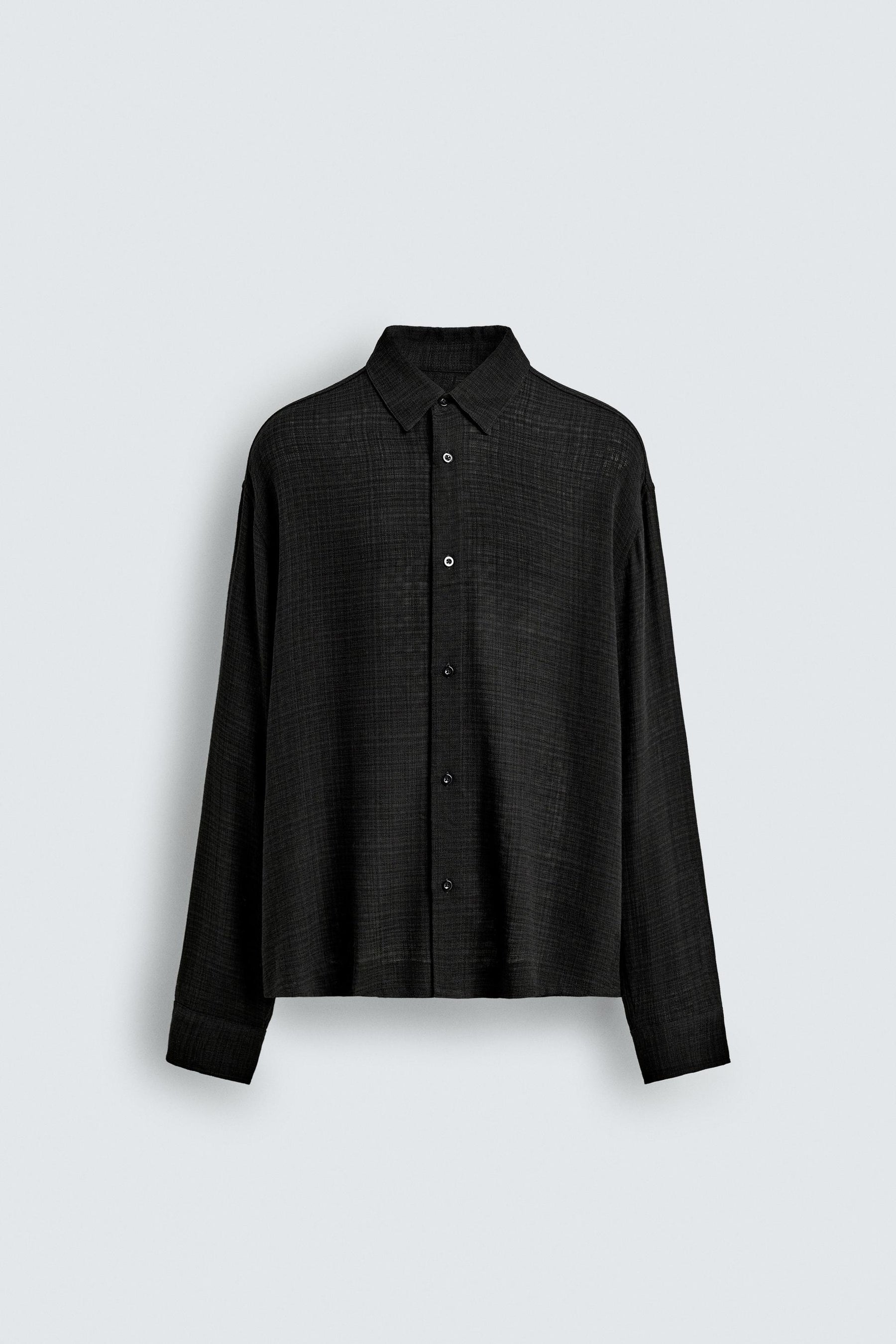 VISCOSE/COTTON TEXTURED SHIRT - Image 7