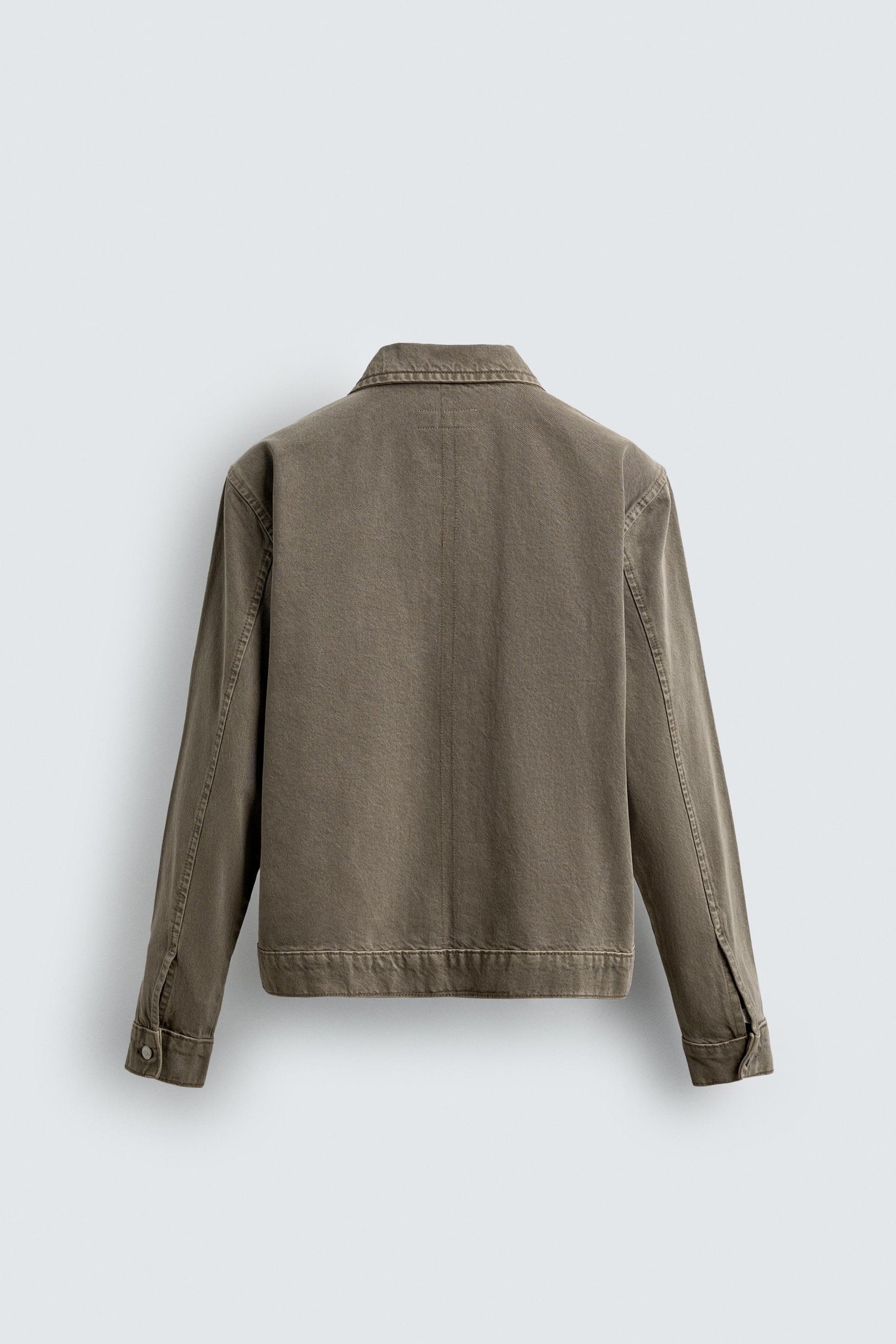DENIM ZIP-UP OVERSHIRT - Image 8