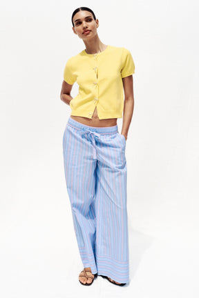 Cardigan mit Kunstperlen-Krawatte