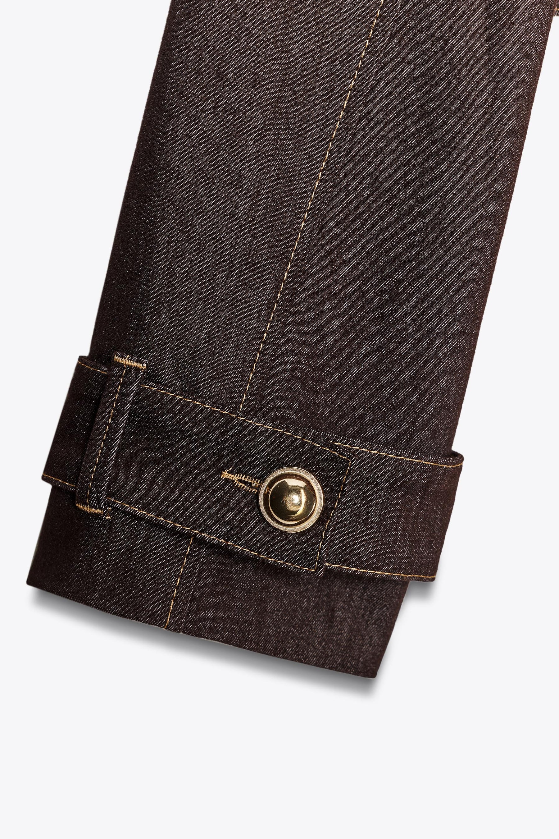 Jacke mit Kontrastnähten