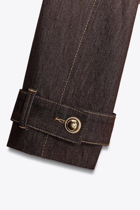 Jacke mit Kontrastnähten