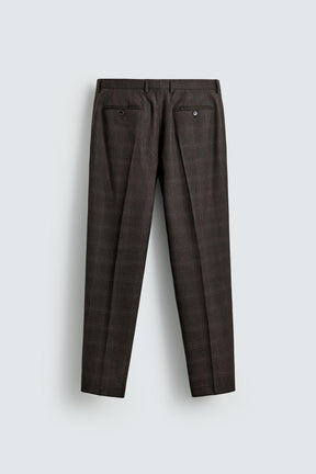 CHECK SUIT TROUSERS - Image 7