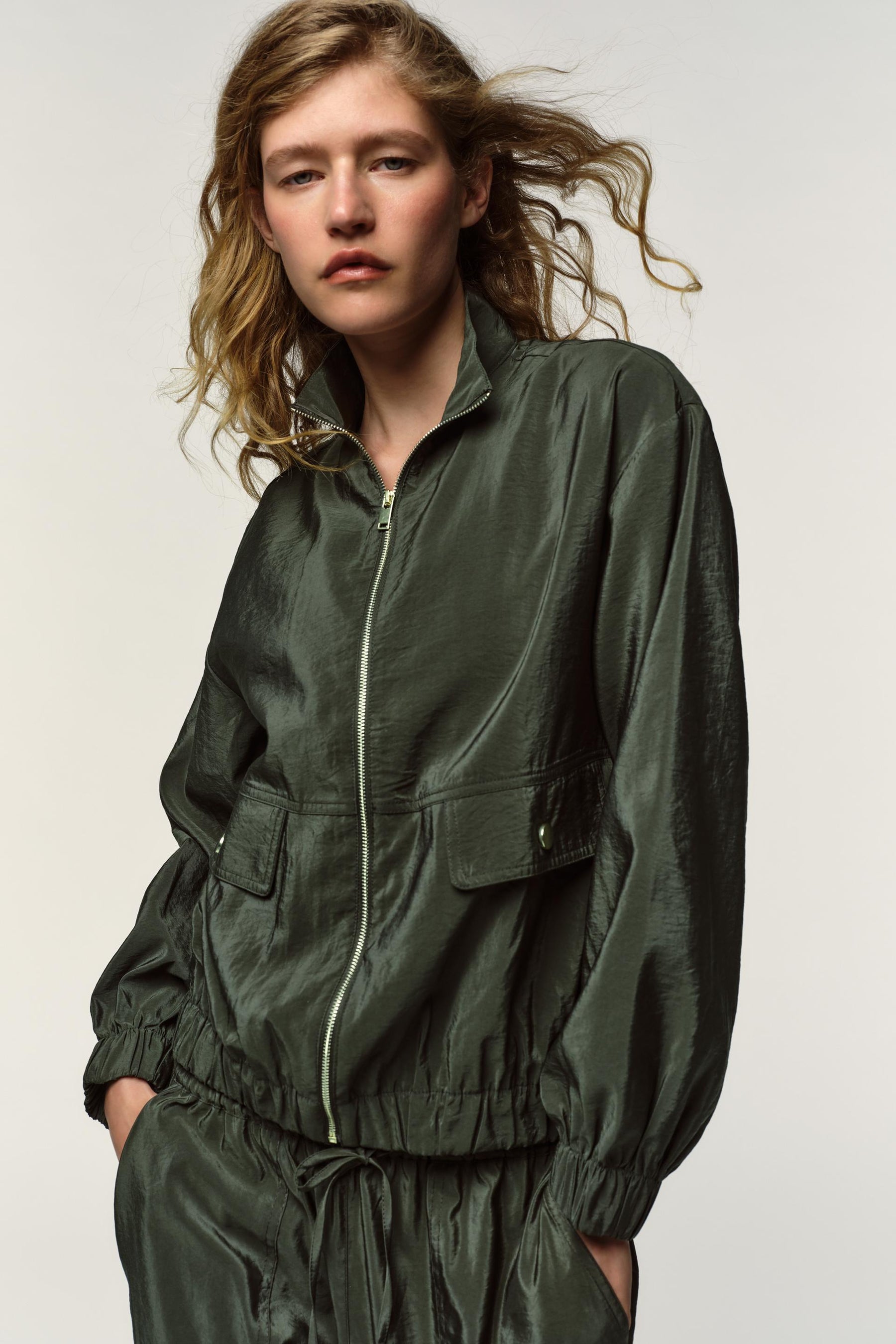 Bomberjacke mit Stehkragen