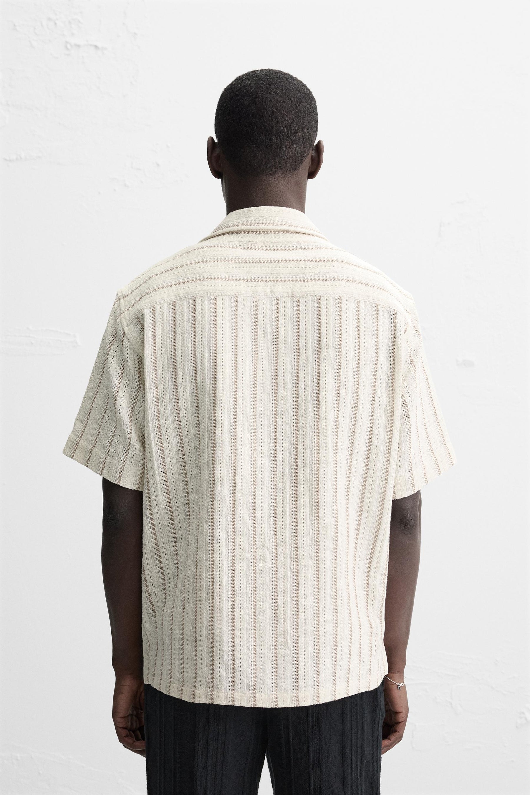 STRIPED TEXTURED SHIRT - Image 3