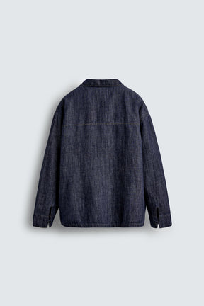 DENIM COTTON-LINEN SHIRT - Image 7