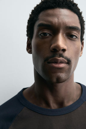 COLOUR BLOCK RAGLAN SLEEVE T-SHIRT - Image 5