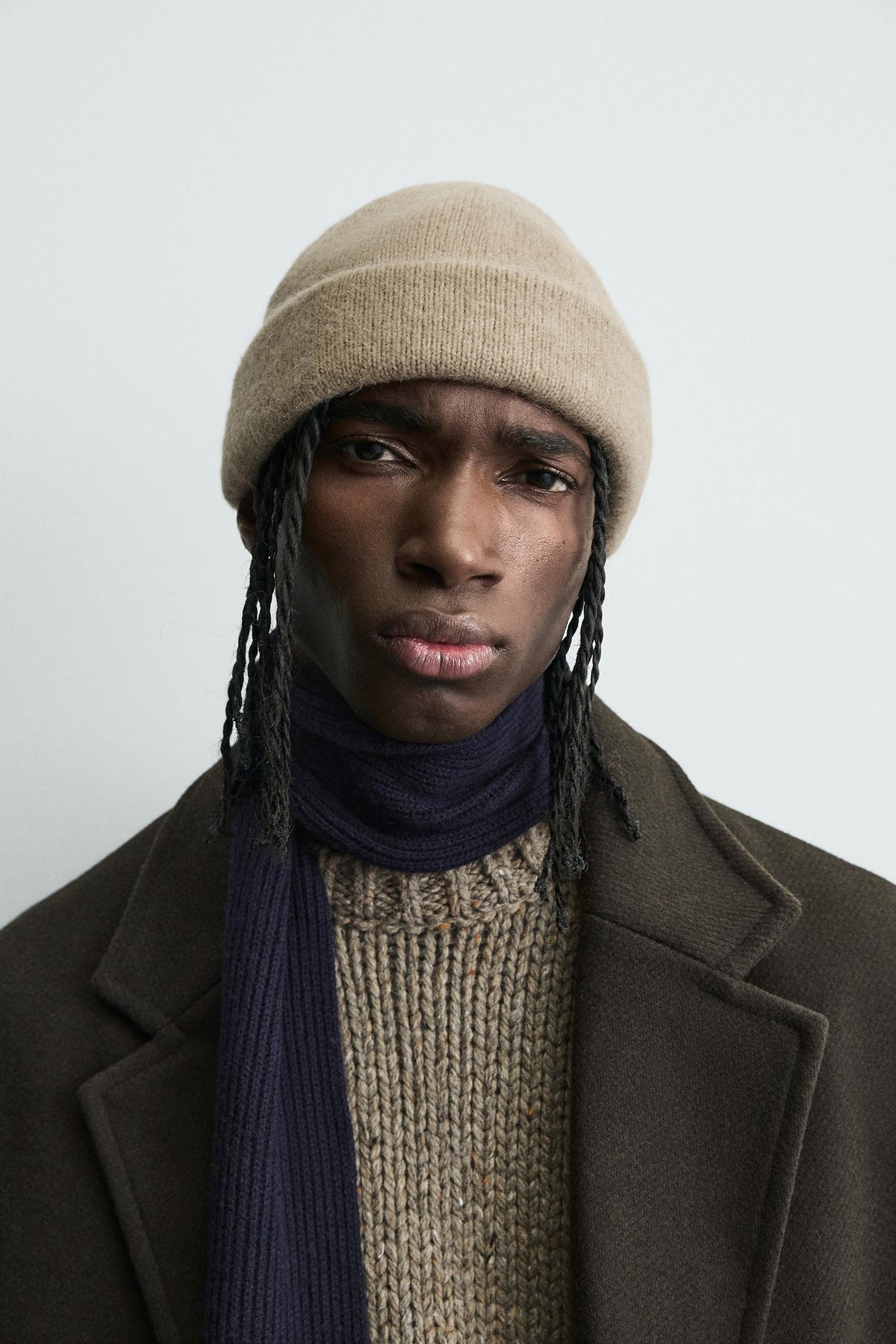 Gebürstete Strickmütze