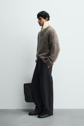 WOOL BLEND TEXTURED JUMPER - Image 4