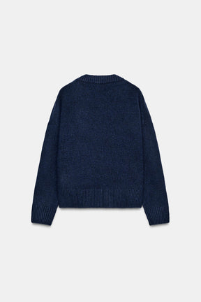 SOFT KNIT V-NECK JUMPER - Image 5