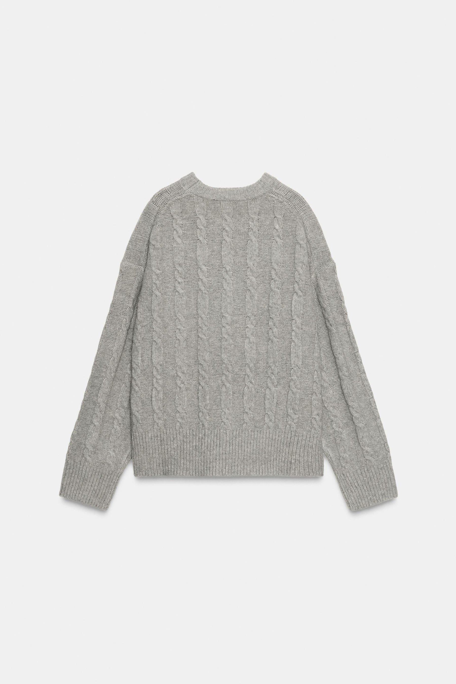 Zopfstrickpullover
