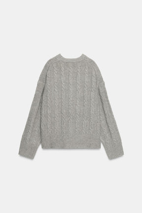 Zopfstrickpullover