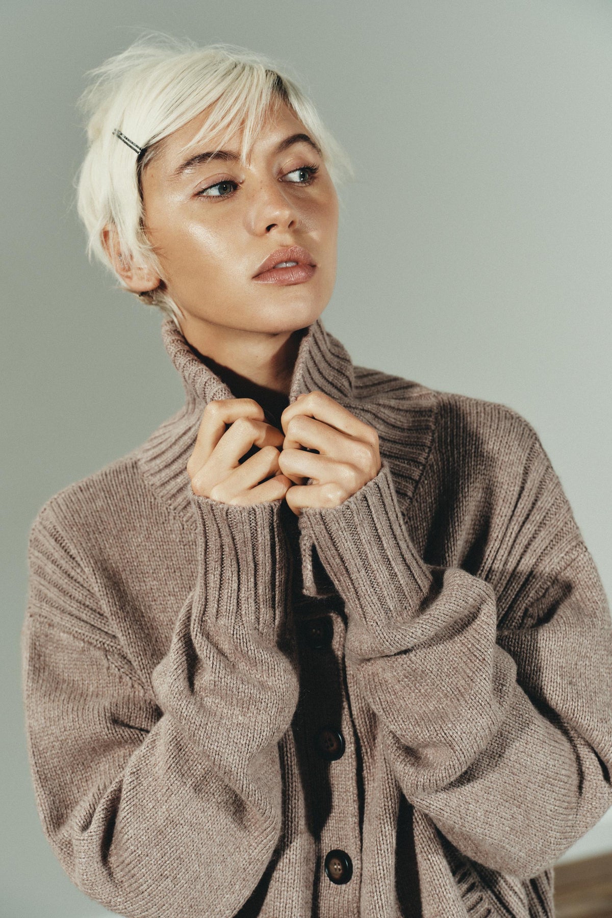 RIBBED TRIM CARDIGAN - Image 2