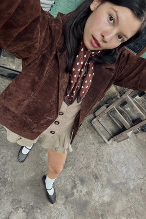 Strickjacke mit Rippstrickbündchen