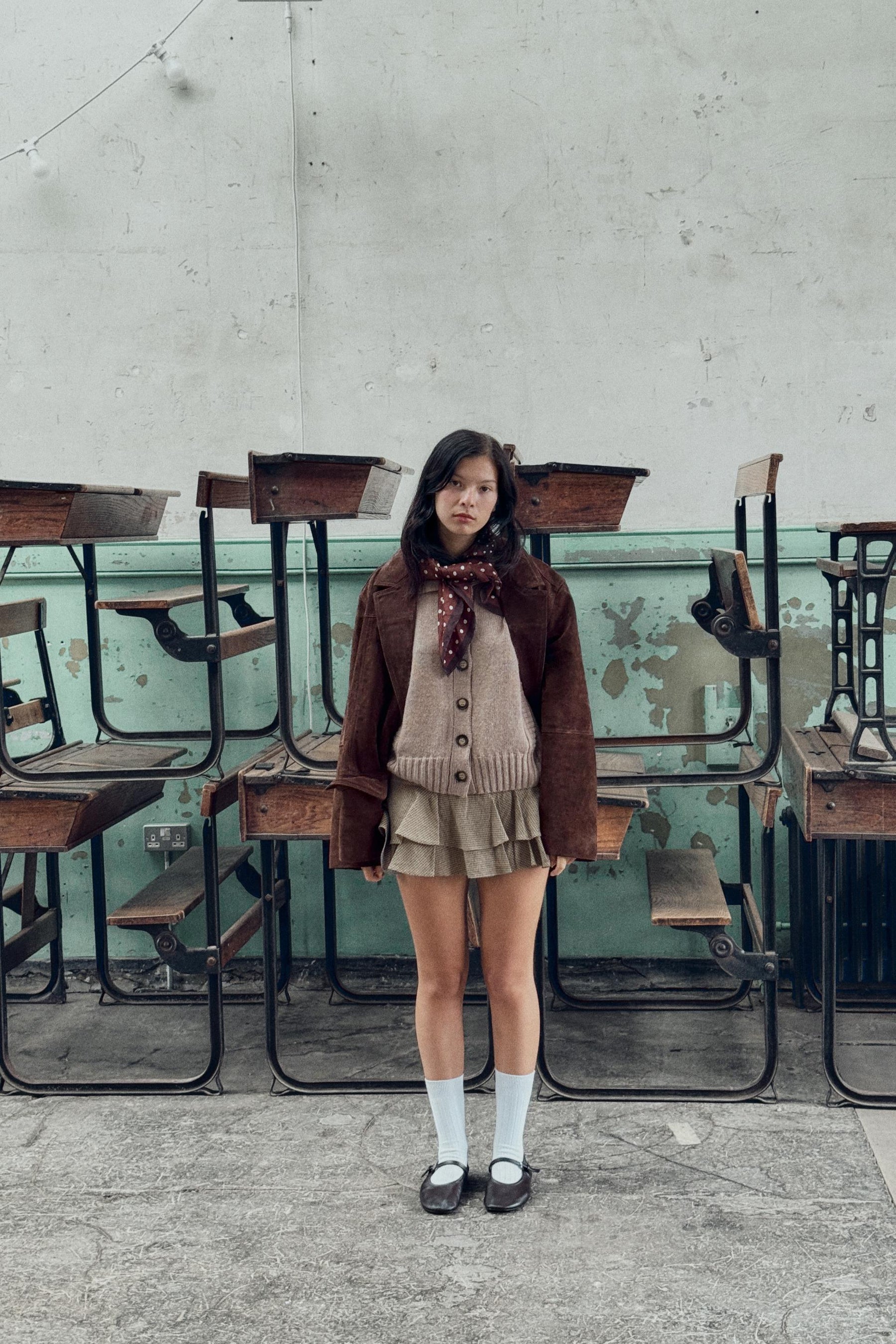 Strickjacke mit Rippstrickbündchen