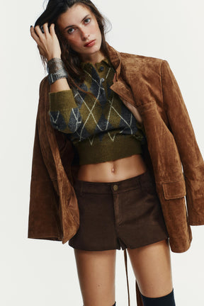 Diamantstrickpullover