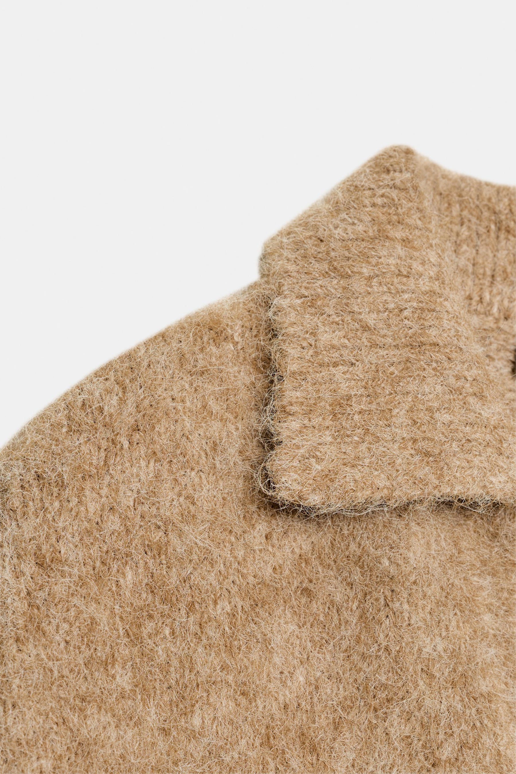 Strickpullover, gebürsteter Effekt