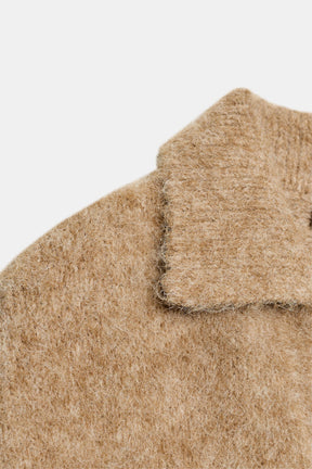 Strickpullover, gebürsteter Effekt