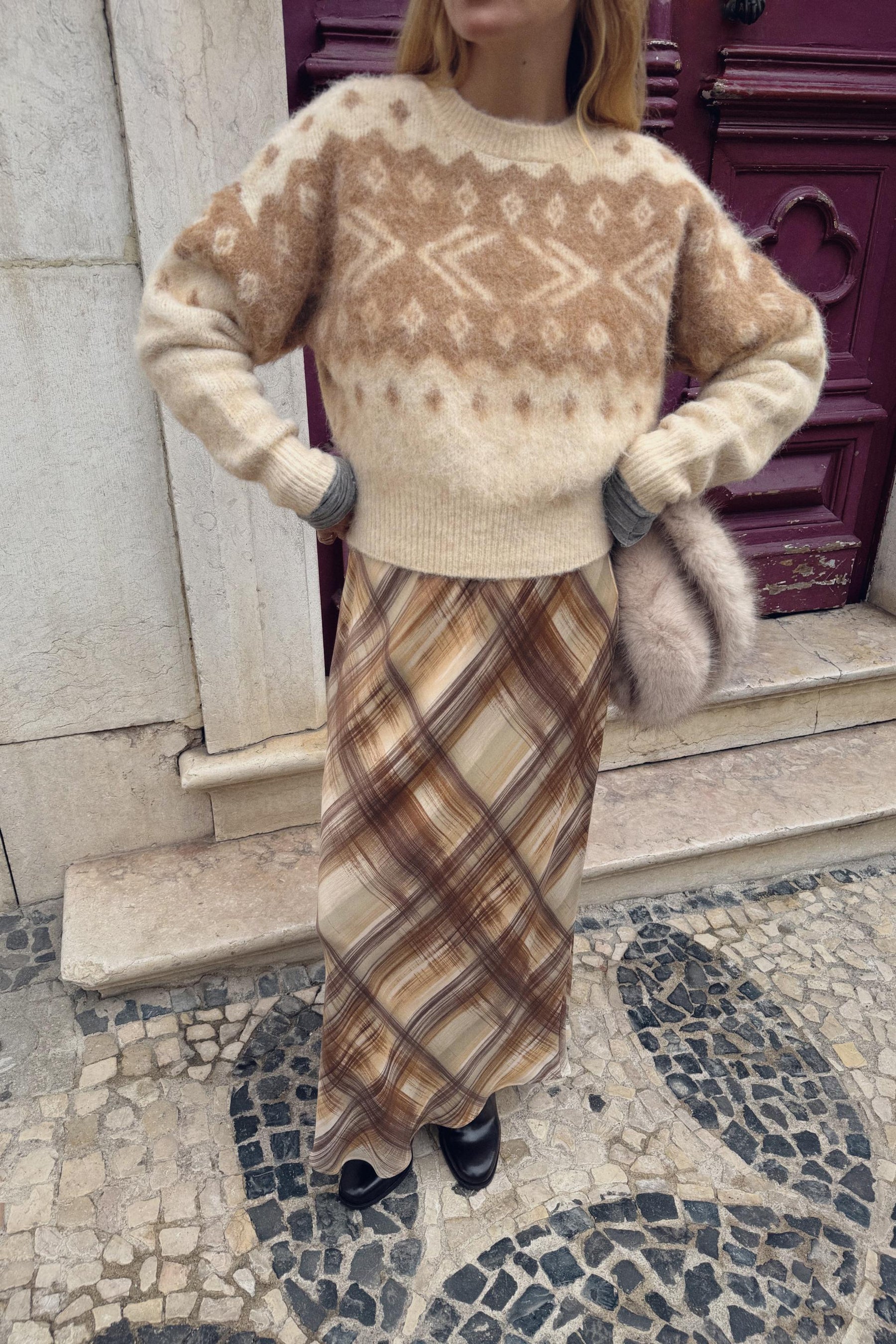 Jacquard-Strickpullover