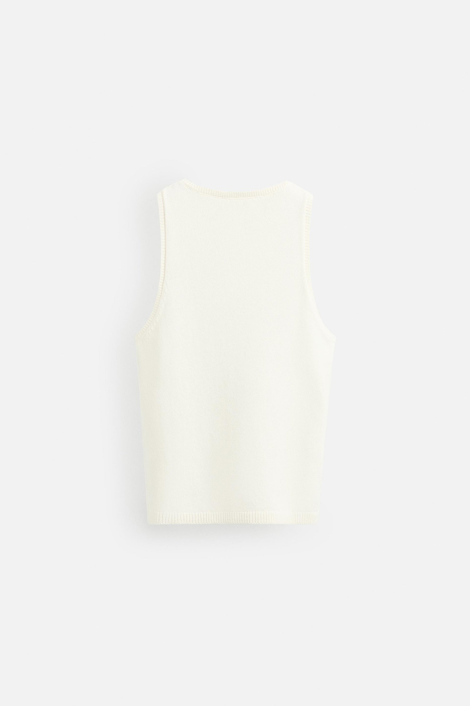 TEXTURED KNIT TANK TOP - Image 7