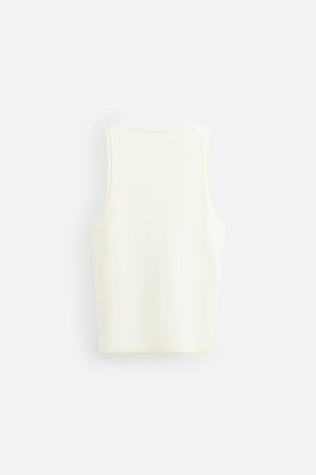 TEXTURED KNIT TANK TOP - Image 7