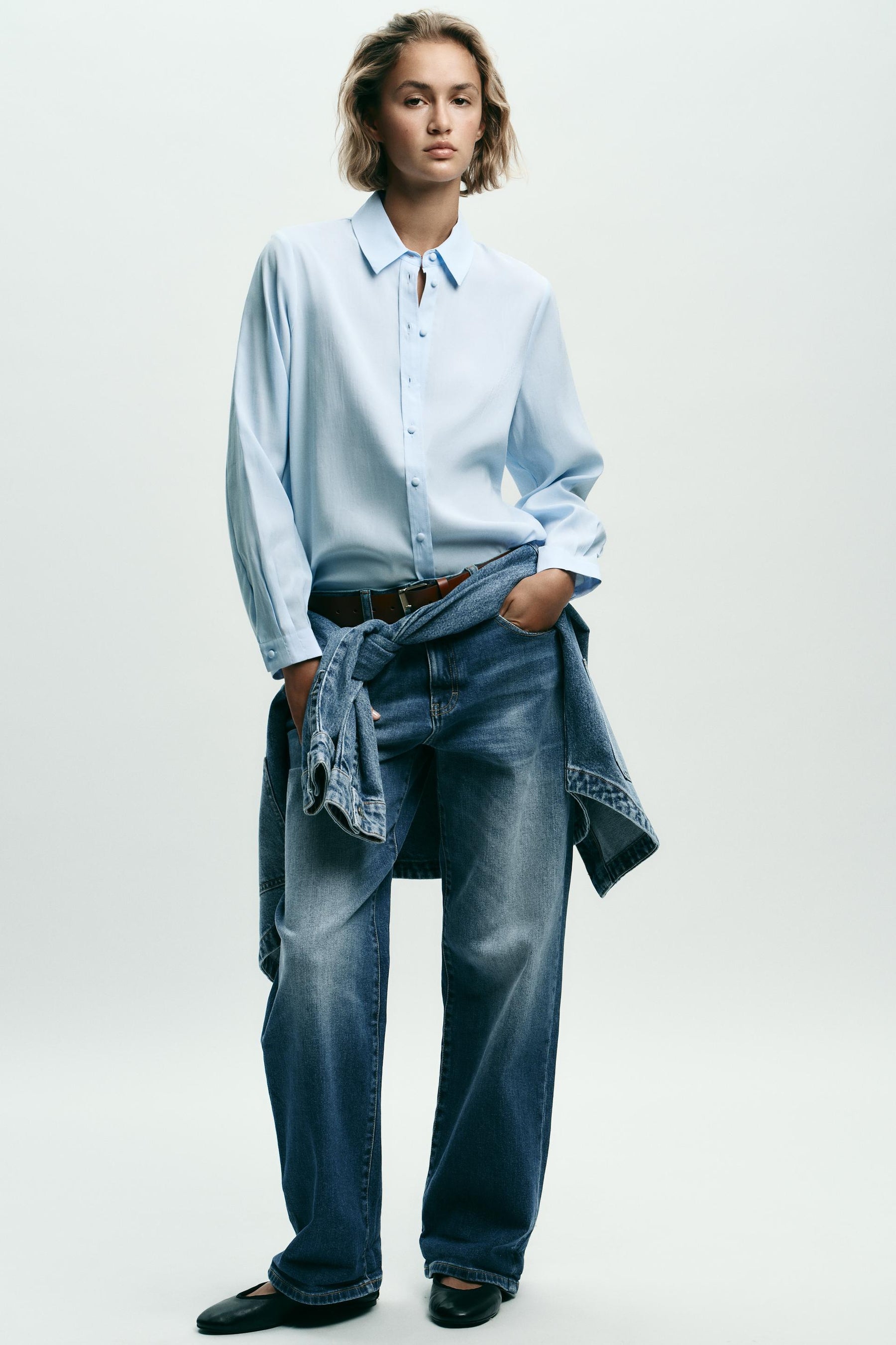 Weiches, fließendes Hemd