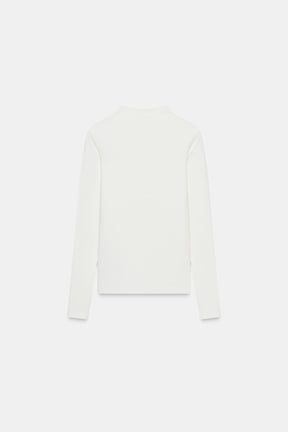 T-Shirt mit hohem Kragen