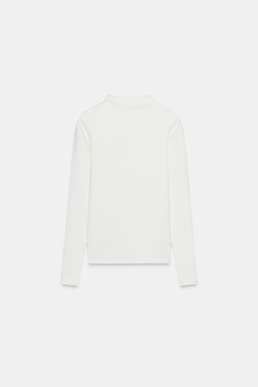 T-Shirt mit hohem Kragen