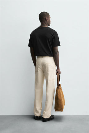 CONTRAST STITCHING TROUSERS - Image 2